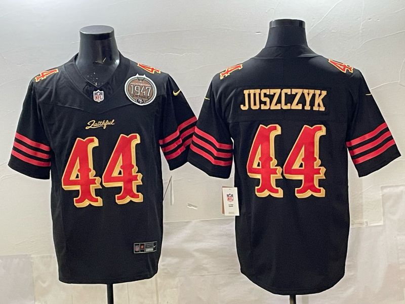 Men 2025 San Francisco 49ers #44 Juszczyk black 5th generation Nike Limited NFL Jersey style 033->san francisco 49ers->NFL Jersey